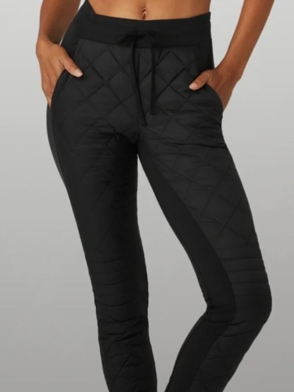 💜 ALO Airbrush Winter Warm High-Waist Moto Puffer Pant 💜